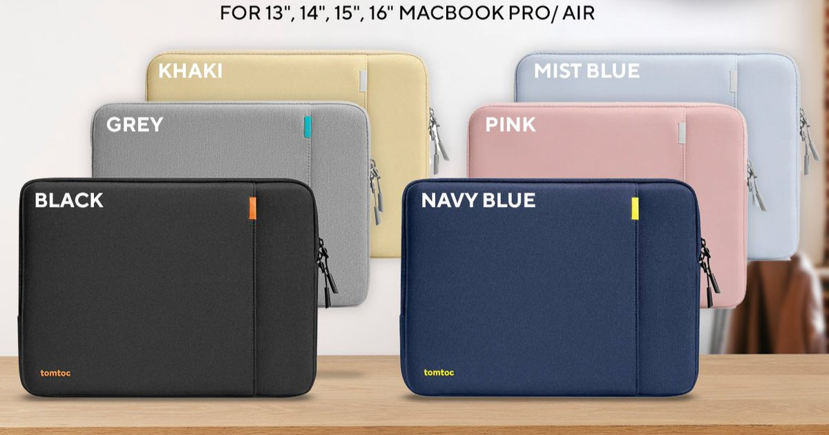 Túi chống sốc Tomtoc A13 – Bảo vệ laptop toàn diện với thiết kế cao cấp